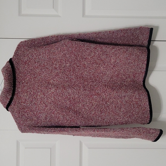 Red/gray/black sweater/cardigan from Tiara. Size medium. - Picture 2 of 2